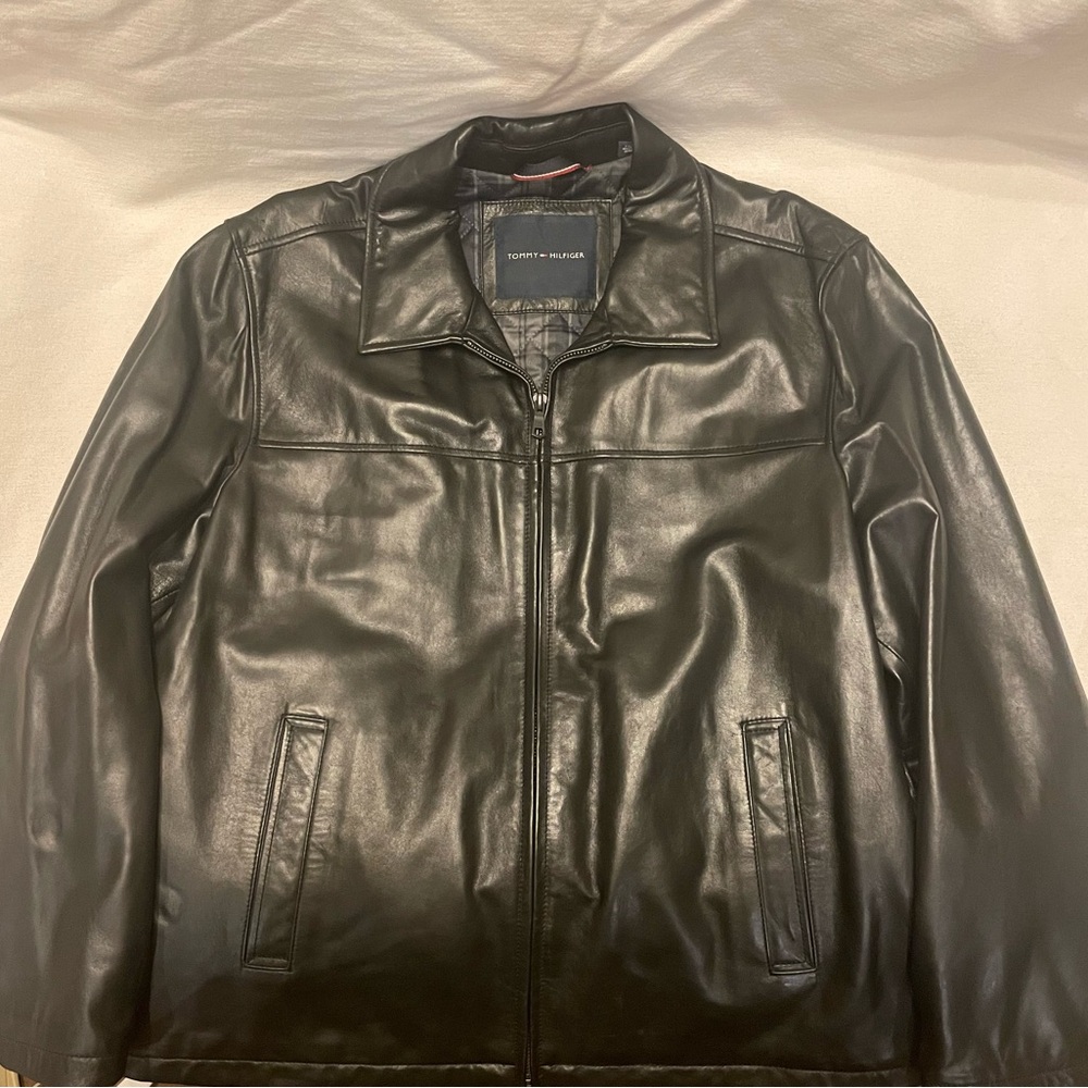 Tommy Hilfiger Black Leather Jacket